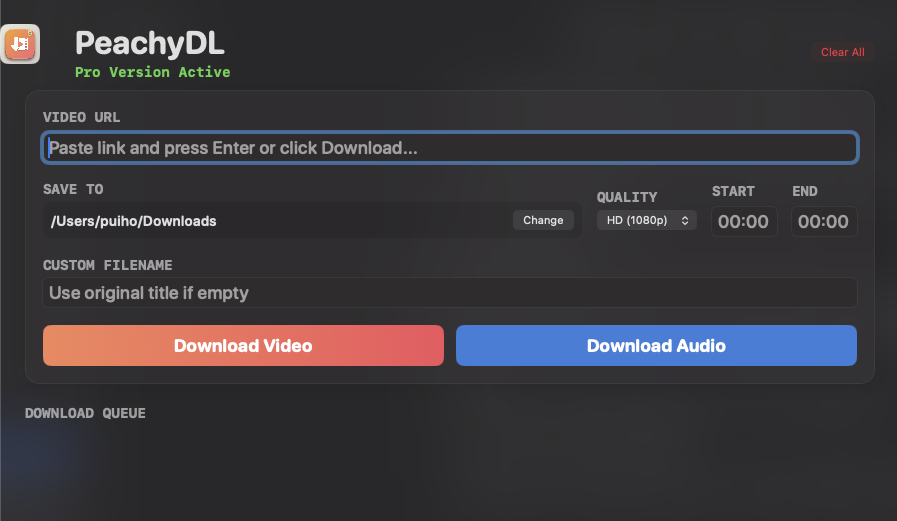 PeachyDLP Interface